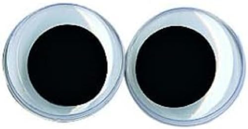 Rayher Plastik-Wackelaugen, 8 mm ø, SB-Btl 10 Stück, 8916500