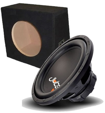Juice Car Audio JS8 Series 1000W 8 Car Subwoofer With Enclsoure, 4 Ohm Single Voice Coil Bass Speaker