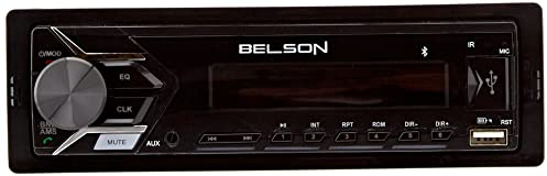 Belson BS-1502 Autoradio mit MP3, FM/AM ohne Mechanik, CD mit USB und SD-Kartenleser, Schwarz