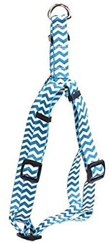 Yellow Dog Design Blueberry Chevron Step-In-Geschirr, 2,7 m bis 4,5 m, Größe S