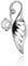 Chic-Net Zirkonia Anhänger Silberschmuck 925er Sterling Silber Fassung Blatt