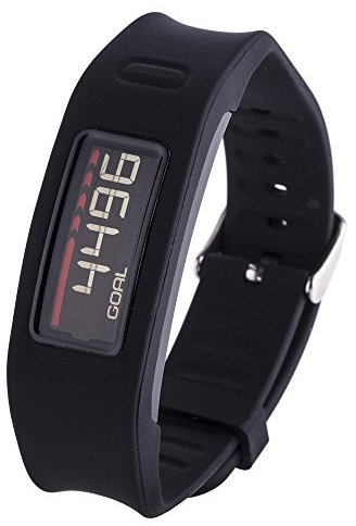 Ersatz-Armband für GarMin von Vivofit, PURE BLACK ONE SIZE