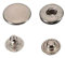 airbrush-city Druckknöpfe Knöpfe Kleidung 15mm Metall 250 Stück Silber Snaps Button