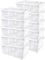10 er Set Alpfa Schuhboxen je 5,0 Liter Inhalt - transparent mit Deckel - stapelbar 33x20x11 cm