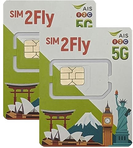 SIM2Fly Prepaid-SIM-Karte Asien – 18 Länder – 4 GB Daten-LTE, unbegrenzte 2G-Geschwindigkeit/4G – 8 Tage