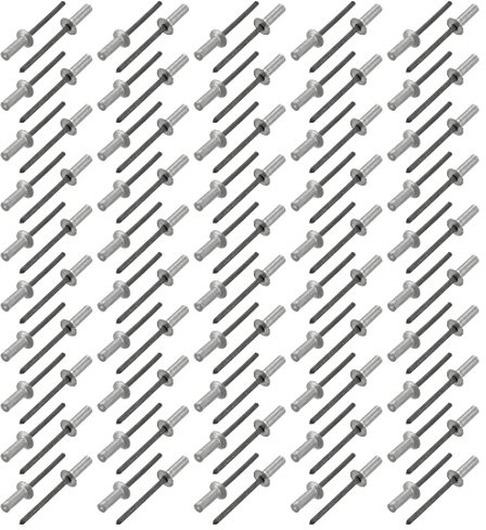 Sourcingmap 4 mmx13 mm Aluminium Senkkopf geschlossen Ende Blind Nieten Verschluss 100