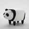 Möbel Akut Tierhocker Polsterhocker Kinder - Hocker Deko - Tiere - Animals (Panda weiß/schwarz)