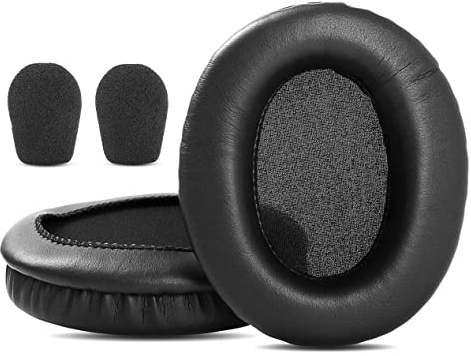 YunYiYi Replacement Ear Pads for Microsoft Lifechat LX-3000 Headset | Cushions with Protein Leather Covers Accessories-Black