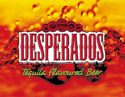 Lewistons-Of-London Desperados Tequila Beer Lager inspiriertes Vintage Retro Man Cave Bar Pub Schuppen Neuheit Geschenk Blechschild Wanddekoration Metallschild