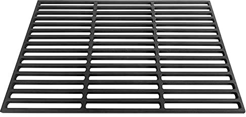 AufuN Gusseisen Grillrost 42x28cm, Rechteck Gussrost Emailliert Grill, Zubehör für BBQ, Gasgrill, Holzkohlegrill, Gussrost in verschiedenen Größen