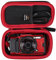 Aproca Custodia da viaggio rigida, per fotocamera impermeabile OLYMPUS Tough TG-6 e accessori.., Rosso, Compatto