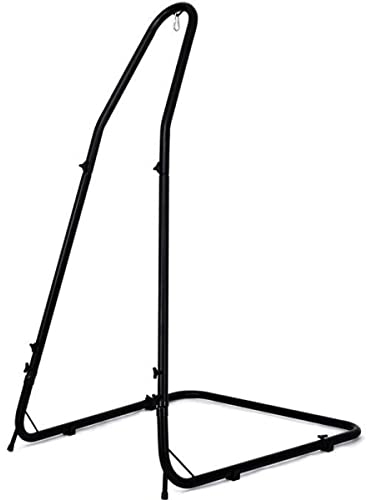 GIANTEX Support Fauteuil avec Hauteur Réglable 200-240CM, Support de Hamac en Acier, avex Crochet de Sécurité et Pieds Antidérapants, Charge Max150KG, (sans Chaise Suspendue)