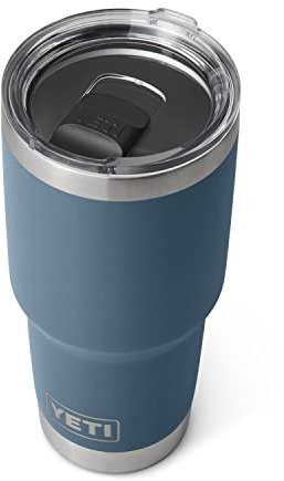 YETI Rambler 30 oz Tumbler, Stainless Steel, Vacuum Insulated with MagSlider Lid, Nordic Blue