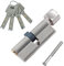 35T/35 Thumb Turn Euro Cylinder Lock (70mm), Euro Door Barrel Lock with 4 Keys, Anti-Drill and Anti-Pick Barrel Profile Lock for Wooden, UPVC and Composite Doors Silver