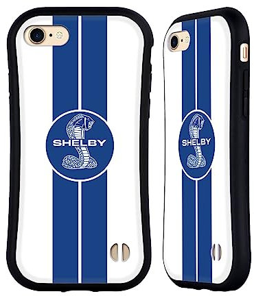 Head Case Designs Offizielle Shelby 1965 427 S/C Weiß Autografiken Hybride Handyhülle Hülle Huelle kompatibel mit Apple iPhone 7/8 / SE 2020 & 2022