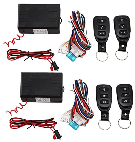 AutoSwan 2X Universal Car Alarm Systems Door Lock Keyless Entry System Central Locking with Remote Control