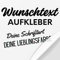 Klebekönig Wunschtext Aufkleber selbst gestalten mit Vorschau - Schriftzug Sticker Aufkleber Auto Motorrad Fahrrad Boot Name personalisiert