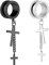 Bishilin Tunnel 10MM Edelstahl, Ohr Plugs Hängend Kreuz mit Schraubverschluss Ohrringe Tunnel Expander Set Silber Schwarz