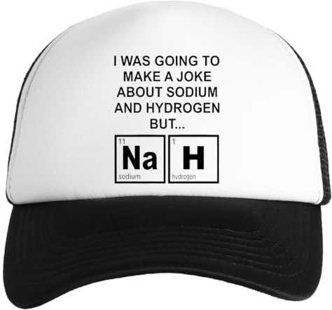 A Joke Abousodium and Hydrogen Nah Weiße Kinder Baseball Cap Unisex Snapback