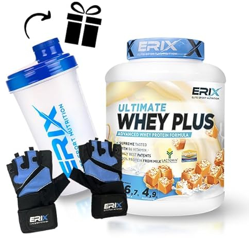 PACK WHEY PLUS 2 kg (Galleta) + GUANTES + SHAKER de regalo