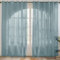 wiipara Sheer Voile Gardinen mit Ösen 2er Set, Transparente Vorhänge Wohnzimmer Ösenvorhang Ösenschal Durchsichtig Luftige Gardinenschals für Schlafzimmer, Dunkelgrau Vorhang 132 x 160 cm (BxH)