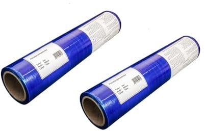 Handelskönig 2 x Malerfolie Schutzfolie blau Abdeckfolie 100 cm x 100 m Fensterschutzfolie Folie Oberfächenschutzfolie für Innen- und Außen rückstandsfrei abziehbar