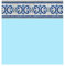 Liner Piscine 75/100 Bleu Clair Frise Oxford Bleu 7.30 x 3.70m H1.20m
