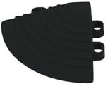 Torado® Garagenboden Belag Fliesen Garagen Boden Matten Werkstatt Kunststoff Belag Werkstattboden Klickfliesen Platten (1 Stk. Eckprofil schwarz)