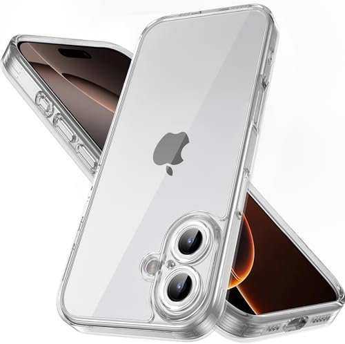 Mootobo for iPhone 16 Plus Case 6.7 inch, Military-Grade Protection 360° Full Body Frosted Translucent Back Phone Cover, Anti-Fingerprint Slim Shockproof Phone Case for iPhone 16 Plus – Clear