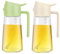 SWEET VIEW 470 ML Spray Pour Huile et Distributeur d Huile, Huile d'olive Distributeur verseur pour, Cuisine,Friteuse d'air,Salade, Barbecue (Vert, Blanc)
