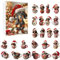 2024 Weihnachten Dackel Adventskalender, 24 Tage Weihnachten Sammlerstück Lustige Weihnachten Countdown Geschenke Advent Bo Set Hund