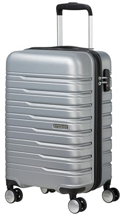 American Tourister Flashline - Spinner S Slim, Handgepäck, 55 cm, 34 L, Silber (Sky Silver)
