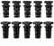 Zeroupshop 10Pcs Cable Sleeve, Rubber Strain Relief Cord Boot Protector, For Angle Grinder Cord, Adjustable Connector Cord Connectors Joints(3.5mm-black)