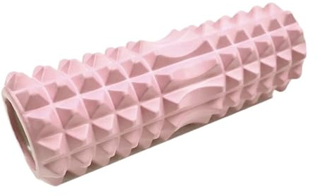Foam Roller 33 cm Schaumstoff-Balance-Bar-Pilates-Säule faszienrolle(Pink)