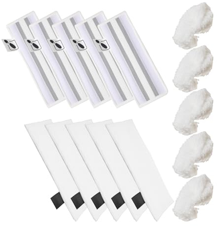 JUUDDENPARTS 10Pcs Steam Cleaner Pads, Steam Cleaner Replacement Microfibre Cloths for Floor and Hand Steamer, Replacement for Karcher EasyFix SC2 SC3 SC4 SC5 Series