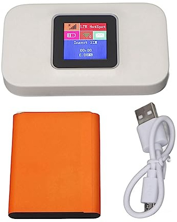 lyrlody Pocket 4G WiFi, 300 Mbit/S Tragbares Drahtloses Netzwerk -Router mit Micro -Kartensteckplatz für Europa Home Business Travel