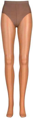 Nur Die Hello Sunshine Shape 12 DEN Shaping-Strumpfhose transparente Feinstrumpfhose für offene Schuhe matte Optik Bronzing-Effekt Nylon-Strumpfhose Komfortbund Baumwoll-Zwickel Damen