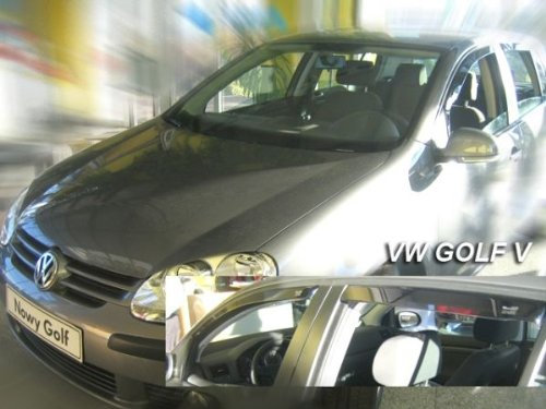 HEKO Z902046 Windabweiser Regenabweiser für GOLF 5 04- SCHRÄGHECK 5türer für VORNE UND HINTEN