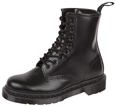 Dr Martens Mixte Monochrome 1460 bovver Boots, Noir Black, 37 EU
