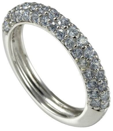 caï women Damen-Ring 925 Sterlingsilber rhodiniert Zirkonia violett Gr. 53 (16.9) C1015R/90/70/53