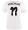 Comedy Shirts Coupe du Monde 2014 Maillot de l'Allemagne Nom et numéro au choix Pour enfant Blanc Vorne + Hinten | Wunsch 98-104