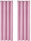 Deconovo Verdunkelungsvorhang Ösen Gardinen Wohnzimmer Vorhang Verdunkelung, 229x117cm(HöhexBreite), Rosa, 2er Set