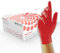 Unigloves Red Pearl gants d'examen en nitrile - gants jetables polyvalents, sans poudre et sans latex - boîte de 100 gants, rouge, taille M (GP0063)