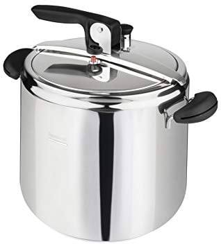 Barazzoni Olla a presión Amelia+, ø26 cm, capacidad 12 L, acero inoxidable 18/10, Made in Italy, 12 litros, acero y negro