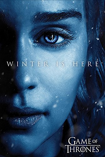 Game of Thrones - Winter is Here - Daenerys - Fantasy Film Movie Poster - Grösse 61x91,5 cm + 1 Ü-Poster der Grösse 61x91,5cm