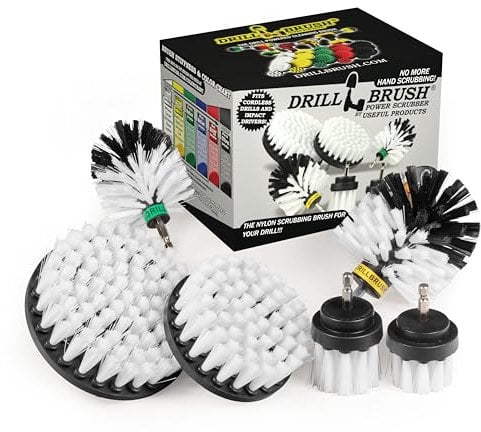 Drill Brush – Ultimate Car Wash Kit - Cleaning Supplies – Car Carpet - Truck Accessories - Wheel Brush - Motorcycle Accessories - Car Mats - Spin Brush - Interior Leather, Vinyl, Upholstery, Fabric