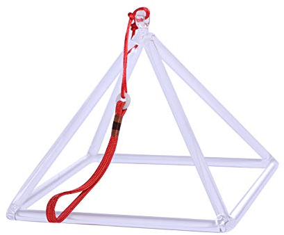 ENERGYSOUND Klangpyramide aus Quarzkristall, 12 cm, Klangschale aus Kristall, Klangheilung und Yoga-Meditation