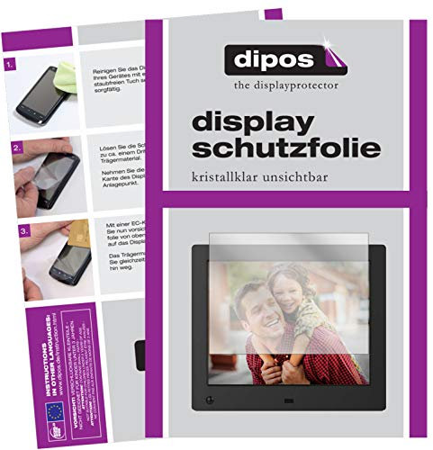 dipos I 6X Schutzfolie klar kompatibel mit NIX Advance 8 Zoll Digitaler Bilderrahmen Folie Displayschutzfolie