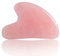 Real Jade Roller per il viso, rosa Gua Sha Set di rullo per il viso, 100% naturale di rosa quarzo giada massaggiatore per viso, occhi, collo, anti-età, dimagrante e rassodante (Gua Sha)