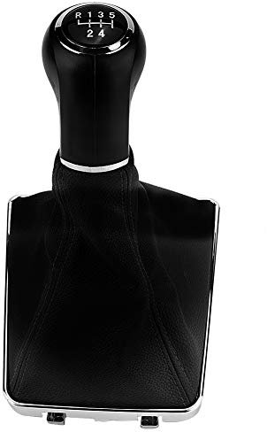 Reminnbor Perilla del Cambio de Marcha del Coche Cubierta de la Bota Gaiter de 5 Velocidades y 6 Velocidades con Cambio de Marchas para Astra Corsa GTC 2005-2010(5 Velocidade)